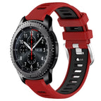 For Samsung Gear S3 Frontier / Red+Black