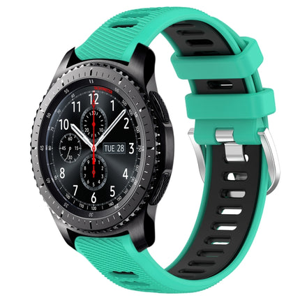 22mm Sports Two-Color Steel Buckle Silicone Watch Band
