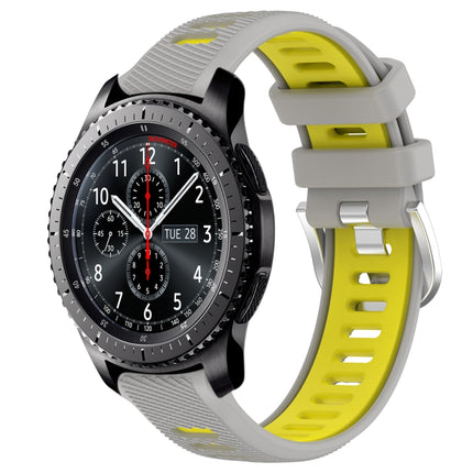 22mm Sports Two-Color Steel Buckle Silicone Watch Band