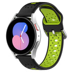 For Samsung Galaxy Watch 4 44mm / Black+Lime Green