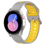 For Samsung Galaxy Watch Active 2 40mm / Grey+Yellow