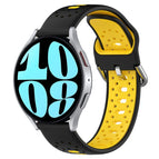 For Samsung Galaxy Watch 6 44mm / Black+Yellow