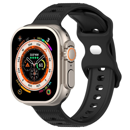 Reverse Buckle Dot Texture Silicone Watch Band, For Apple Watch Ultra 49mm, For Apple Watch 8 41mm, For Apple Watch 8 45mm, For Apple Watch SE 2022 40mm
