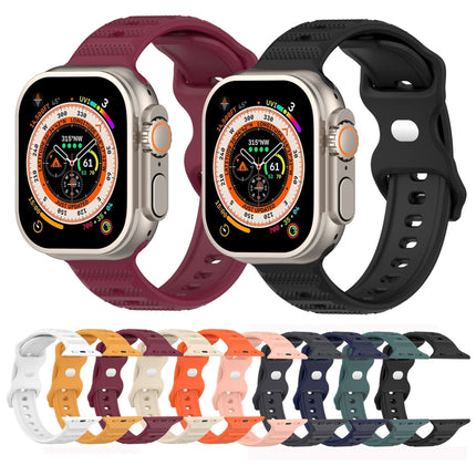 Reverse Buckle Dot Texture Silicone Watch Band, For Apple Watch SE 44mm, For Apple Watch 6 40mm, For Apple Watch 6 44mm, For Apple Watch 5 44mm
