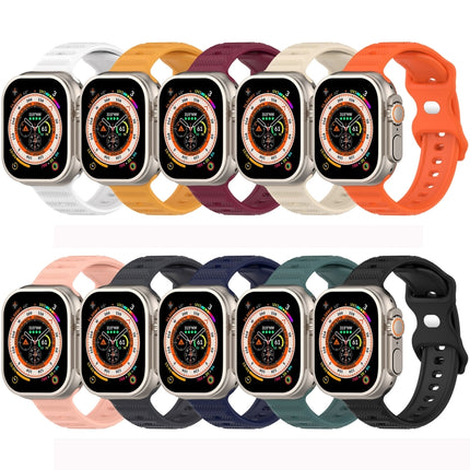Reverse Buckle Dot Texture Silicone Watch Band, For Apple Watch SE 2022 44mm, For Apple Watch 7 41mm, For Apple Watch 7 45mm, For Apple Watch SE 40mm