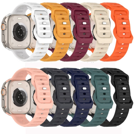 Reverse Buckle Dot Texture Silicone Watch Band, For Apple Watch SE 2022 44mm, For Apple Watch 7 41mm, For Apple Watch 7 45mm, For Apple Watch SE 40mm
