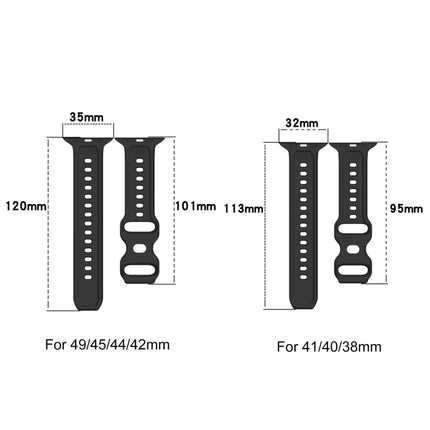 Reverse Buckle Dot Texture Silicone Watch Band, For Apple Watch SE 2022 44mm, For Apple Watch 7 41mm, For Apple Watch 7 45mm, For Apple Watch SE 40mm