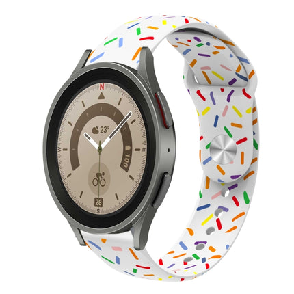 Sports Rainbow Dots Silicone Buckle Watch Band, For Samsung Galaxy Watch 5 Pro, For Samsung Galaxy Gear Sport, For Samsung Galaxy Watch Active 2 40mm / 44mm, For Samsung Galaxy Watch 3 41mm, For Samsung Galaxy watch Active 40mm                         ... - DealBuddy