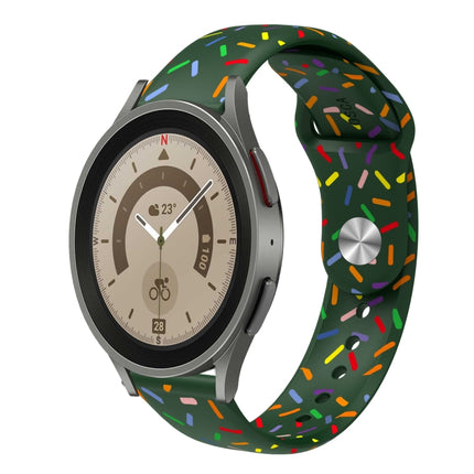 Sports Rainbow Dots Silicone Buckle Watch Band, For Samsung Galaxy Watch 5 Pro, For Samsung Galaxy Gear Sport, For Samsung Galaxy Watch Active 2 40mm / 44mm, For Samsung Galaxy Watch 3 41mm, For Samsung Galaxy watch Active 40mm                         ... - DealBuddy