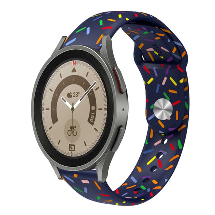 Sports Rainbow Dots Silicone Buckle Watch Band, For Samsung Galaxy Watch 5 Pro, For Samsung Galaxy Gear Sport, For Samsung Galaxy Watch Active 2 40mm / 44mm, For Samsung Galaxy Watch 3 41mm, For Samsung Galaxy watch Active 40mm                         ... - DealBuddy