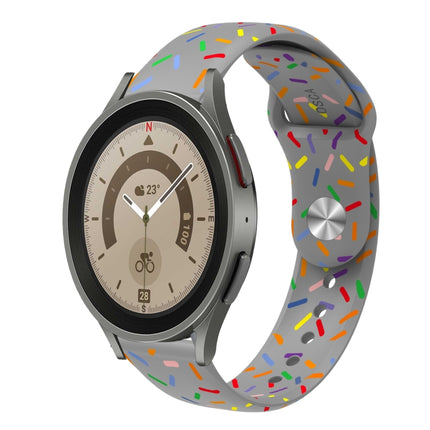 Sports Rainbow Dots Silicone Buckle Watch Band, For Samsung Galaxy Watch 5 Pro, For Samsung Galaxy Gear Sport, For Samsung Galaxy Watch Active 2 40mm / 44mm, For Samsung Galaxy Watch 3 41mm, For Samsung Galaxy watch Active 40mm                         ... - DealBuddy