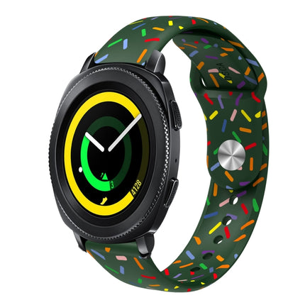 Sports Rainbow Dots Silicone Buckle Watch Band, For Samsung Galaxy Watch 5 Pro, For Samsung Galaxy Gear Sport, For Samsung Galaxy Watch Active 2 40mm / 44mm, For Samsung Galaxy Watch 3 41mm, For Samsung Galaxy watch Active 40mm                         ... - DealBuddy