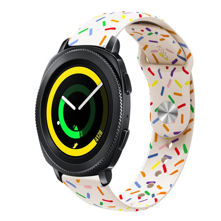 Sports Rainbow Dots Silicone Buckle Watch Band, For Samsung Galaxy Watch 5 Pro, For Samsung Galaxy Gear Sport, For Samsung Galaxy Watch Active 2 40mm / 44mm, For Samsung Galaxy Watch 3 41mm, For Samsung Galaxy watch Active 40mm                         ... - DealBuddy