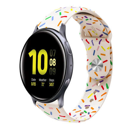 Sports Rainbow Dots Silicone Buckle Watch Band, For Samsung Galaxy Watch 4 40mm / 44mm, For Samsung Galaxy Watch 4 Classic 42mm / 46mm - DealBuddy