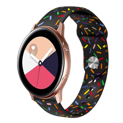 Sports Rainbow Dots Silicone Buckle Watch Band, For Samsung Galaxy Watch 5 Pro, For Samsung Galaxy Gear Sport, For Samsung Galaxy Watch Active 2 40mm / 44mm, For Samsung Galaxy Watch 3 41mm, For Samsung Galaxy watch Active 40mm                         ... - DealBuddy