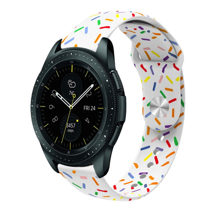 Sports Rainbow Dots Silicone Buckle Watch Band, For Samsung Galaxy Watch 5 Pro, For Samsung Galaxy Gear Sport, For Samsung Galaxy Watch Active 2 40mm / 44mm, For Samsung Galaxy Watch 3 41mm, For Samsung Galaxy watch Active 40mm                         ... - DealBuddy