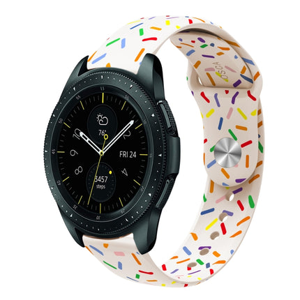 Sports Rainbow Dots Silicone Buckle Watch Band, For Samsung Galaxy Watch 5 Pro, For Samsung Galaxy Gear Sport, For Samsung Galaxy Watch Active 2 40mm / 44mm, For Samsung Galaxy Watch 3 41mm, For Samsung Galaxy watch Active 40mm                         ... - DealBuddy
