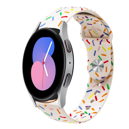 Sports Rainbow Dots Silicone Buckle Watch Band, For Samsung Galaxy Watch 5 Pro, For Samsung Galaxy Gear Sport, For Samsung Galaxy Watch Active 2 40mm / 44mm, For Samsung Galaxy Watch 3 41mm, For Samsung Galaxy watch Active 40mm                         ... - DealBuddy