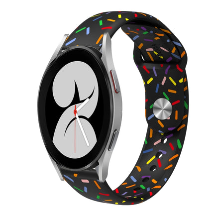 Sports Rainbow Dots Silicone Buckle Watch Band, For Samsung Galaxy Watch 5 Pro, For Samsung Galaxy Gear Sport, For Samsung Galaxy Watch Active 2 40mm / 44mm, For Samsung Galaxy Watch 3 41mm, For Samsung Galaxy watch Active 40mm                         ... - DealBuddy