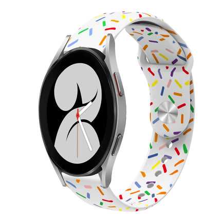 Sports Rainbow Dots Silicone Buckle Watch Band, For Samsung Galaxy Watch 5 Pro, For Samsung Galaxy Gear Sport, For Samsung Galaxy Watch Active 2 40mm / 44mm, For Samsung Galaxy Watch 3 41mm, For Samsung Galaxy watch Active 40mm                         ... - DealBuddy