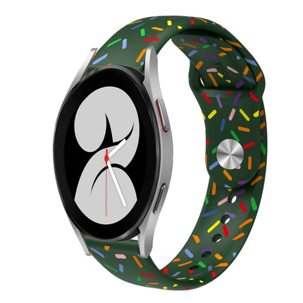 Sports Rainbow Dots Silicone Buckle Watch Band, For Samsung Galaxy Watch 5 Pro, For Samsung Galaxy Gear Sport, For Samsung Galaxy Watch Active 2 40mm / 44mm, For Samsung Galaxy Watch 3 41mm, For Samsung Galaxy watch Active 40mm                         ... - DealBuddy