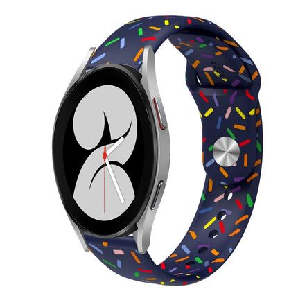 Sports Rainbow Dots Silicone Buckle Watch Band, For Samsung Galaxy Watch 5 Pro, For Samsung Galaxy Gear Sport, For Samsung Galaxy Watch Active 2 40mm / 44mm, For Samsung Galaxy Watch 3 41mm, For Samsung Galaxy watch Active 40mm                         ... - DealBuddy