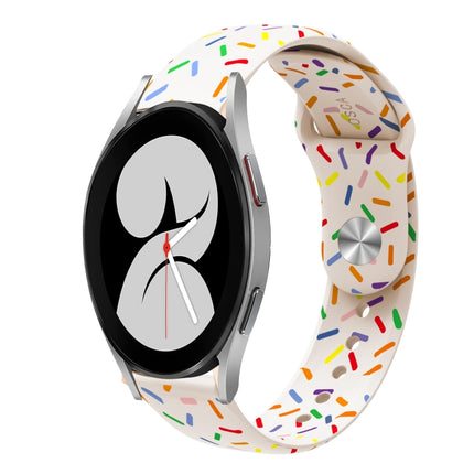 Sports Rainbow Dots Silicone Buckle Watch Band, For Samsung Galaxy Watch 5 Pro, For Samsung Galaxy Gear Sport, For Samsung Galaxy Watch Active 2 40mm / 44mm, For Samsung Galaxy Watch 3 41mm, For Samsung Galaxy watch Active 40mm                         ... - DealBuddy