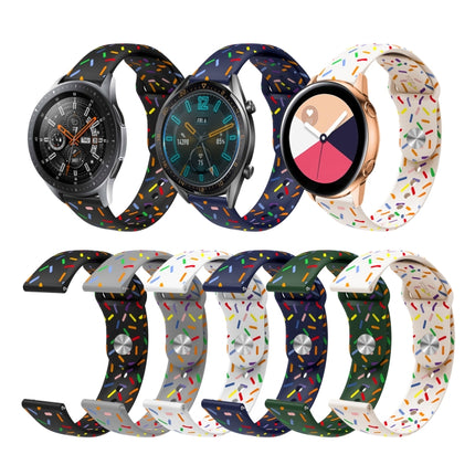 Sports Rainbow Dots Silicone Buckle Watch Band