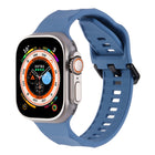 Ripple Silicone Sports Watch Band, For Apple Watch 7 45mm, For Apple Watch SE 44mm, For Apple Watch 6 44mm