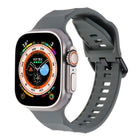 Ripple Silicone Sports Watch Band, For Apple Watch 7 45mm, For Apple Watch SE 44mm, For Apple Watch 6 44mm