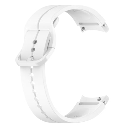 Grooved Color Buckle Silicone Watch Band