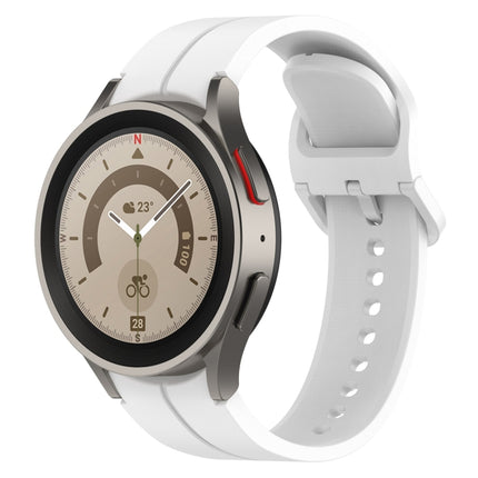 Grooved Color Buckle Silicone Watch Band, For Samsung Galaxy Watch 6 / 6 Classic - DealBuddy