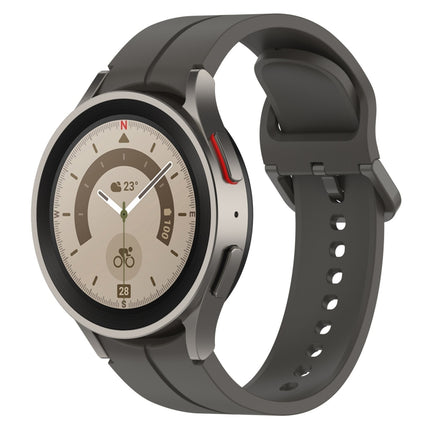 Grooved Color Buckle Silicone Watch Band
