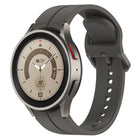 Grooved Color Buckle Silicone Watch Band