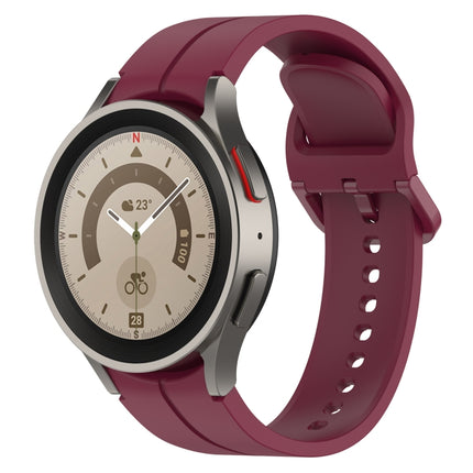 Grooved Color Buckle Silicone Watch Band