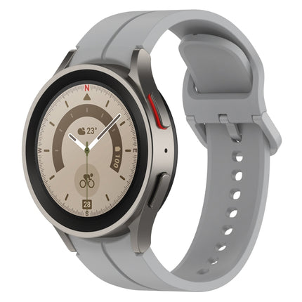 Grooved Color Buckle Silicone Watch Band