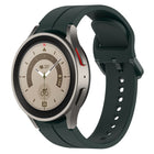 Grooved Color Buckle Silicone Watch Band