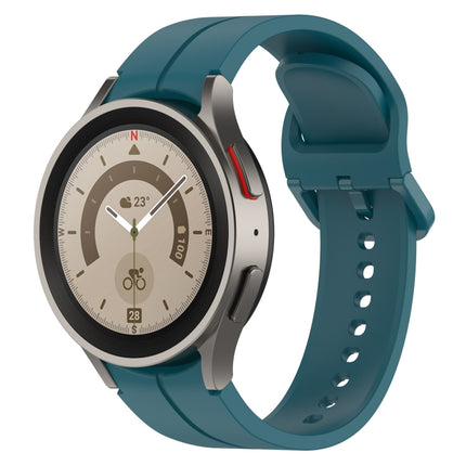 Grooved Color Buckle Silicone Watch Band