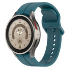 Grooved Color Buckle Silicone Watch Band