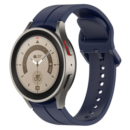 Grooved Color Buckle Silicone Watch Band