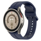 Grooved Color Buckle Silicone Watch Band