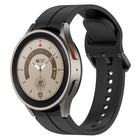 Grooved Color Buckle Silicone Watch Band