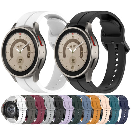 Grooved Color Buckle Silicone Watch Band, For Samsung Galaxy Watch 6 / 6 Classic - DealBuddy