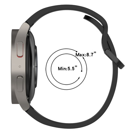 Grooved Color Buckle Silicone Watch Band