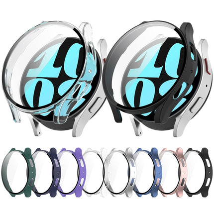 PC + Tempered Film Integrated Watch Protective Case, For Samsung Galaxy Watch6 44mm, For Samsung Galaxy Watch6 40mm