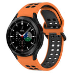 For Samsung  Galaxy Watch 4 Classic 42mm / Orange + Black