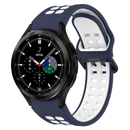Two-Color Breathable Silicone Watch Band, For Samsung  Galaxy Watch 4 Classic 42mm - DealBuddy