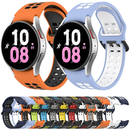 Two-Color Breathable Silicone Watch Band, For Samsung  Galaxy Watch 4 Classic 42mm - DealBuddy
