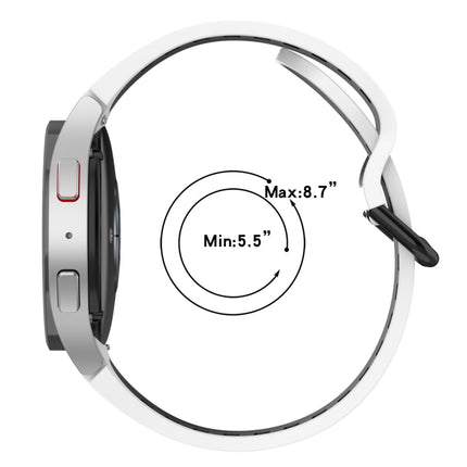 Two-Color Breathable Silicone Watch Band, For Samsung  Galaxy Watch 4 Classic 42mm - DealBuddy