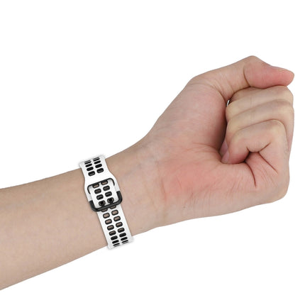 Two-Color Breathable Silicone Watch Band, For Samsung  Galaxy Watch 4 Classic 42mm - DealBuddy